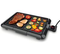 Plancha électrique LISTO LPL 4 noir à poser, 35x25 cm