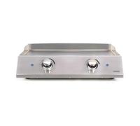 Plancha Électrique LIVOO DOC302 2800W Inox 2 Thermostats Plaque Amovible