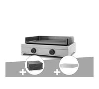 Plancha électrique Modern 60 inox avec housse et couvercle -
