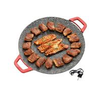 Plancha Électrique Pour Usage Intérieur - Poêle à Frire et de Gril | à Griller à Chauffage Uniforme,Pour Maison, Camping, Cuisine, Restaurant, Barbecue Intérieur, Grillade et Pique-Niques Extérieur