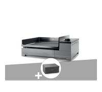 Plancha électrique premium 45 inox avec housse - forge adour