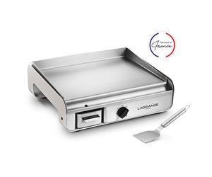 Plancha électrique pro minéral 2300 W et spatule en inox Lagrange