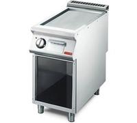 Plancha Gastro M Plancha electrique professionnelle avec plaque lisse - 400V 5,4kW - - - Inox 400x700x850mm