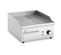 Plancha électrique professionnelle plaque de cuisson 2 45 x 36.5 x 22 cm