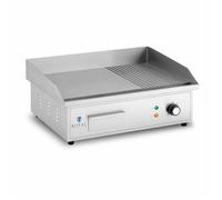 Plancha électrique professionnelle plaque de cuisson 3 000 watts grill (548 x 350 mm, plaque