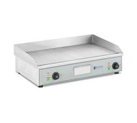 Plancha électrique professionnelle pro de table rainurée 73.5 x 51 x 23 cm