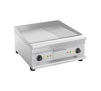 Plancha électrique rainurée - Double - 60 cm - 6 400 W | Royal Catering