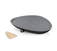 Plancha électrique triangulaire Princess Chef - 4/6 personnes - 50 x 42 cm - 2 000 W - Revêtement Terrazzo
