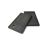 Barbecook Plaque de cuisson universelle en fonte émaillée – noir 43 x 21 cm