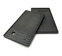 Barbecook Plaque de Cuisson Barbecue Universelle en Fonte émaillée | Noir • 42.5x21x1.5cm