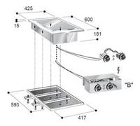 Plancha Encastrable Electrique Plaque Lisse 7,8 kW - Combisteel - nvt. - 625x600x181mm