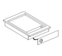 Plancha Encastrable Electrique Plaque Lisse Chromée 3,9 kW Combisteel