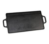 Plancha fonte 38 x 23 cm - réversible - Baumalu - Noir - Fonte G