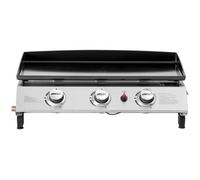 Plancha gaz 3 brûleurs ""Jolly"" - 7,5 Kw - Gris