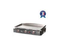 Plancha Gaz Tonio Lagoa 3 Feux Caisson Et Plaque Inox