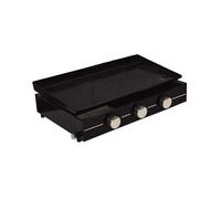 Cook’in Garden - Plancha Gaz Extérieur, 3 Brûleurs pour 10 Personnes, Plaque en Acier Émaillé Antiadhésif, Bac Récupérateur de Graisse Amovible, Idéal Terrasse et Jardin