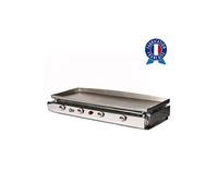 Plancha à gaz LAGOA 4 feux - Plaque et caisson INOX - LG2_4F