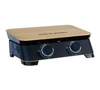 Plancha gaz 4000w plaque fonte émaillé 58.2x47x20cm PG092