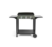 LIVOO Plancha à gaz DOC326 3 brûleurs sur chariot