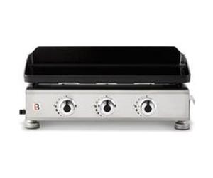 Plancha gaz Brasero Silvia II G 3 feux plaque fonte