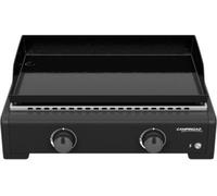 Campingaz Othello 2 Plancha Gaz - Grill de table - Gril Teppanyaki avec plaque de cuisson en acier émaillé - 2 brûleurs en acier avec technologie BlueFlame pour les grillades méditerranéennes, 6 KW