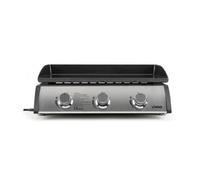 Plancha gaz - DOMOCLIP - Inox DOC277 - 7500W - Acier émaillé - 3 brûleurs