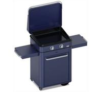 Plancha gaz ENO Enosign 65 bleu navy sur chariot, 56x40 cm
