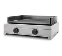 Plancha gaz Modern 60 inox avec chariot et couvercle