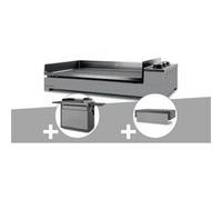 Plancha gaz Premium 75 acier avec chariot et couvercle