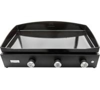 Plancha gaz LE MARQUIER Pure 375 Noir 3 brûleurs à poser, 75x40 cm