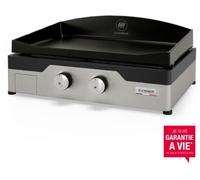 Plancha gaz LE MARQUIER Signature Allure 260 Duo 2 brûleurs à poser, 60x40 cm