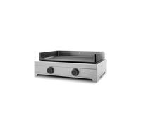 Plancha gaz Modern 60 inox avec chariot et couvercle