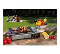 Plancha gaz portable 2300W Kemper plaque anti adhésive + Valise de transport