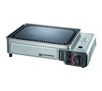 Plancha gaz portable 2300W Kemper plaque anti adhésive + Valise de transport