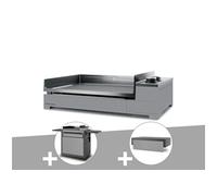 Plancha gaz Premium 60 acier avec chariot et couvercle