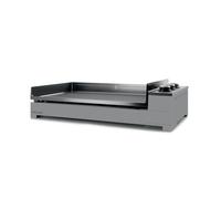Plancha gaz premium 75 chassis acier noir et gris - forge adour