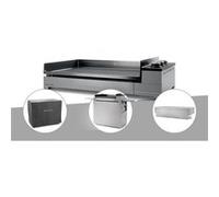 Plancha gaz Premium 75 inox avec couvercle, chariot et housse - Forge Adour G