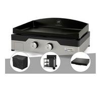 Plancha gaz Signature Allure 260 Duo + Housse de protection + Chariot + Couvercle de protection -