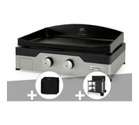 Plancha gaz Signature Allure 260 Duo + Housse de protection + Desserte -