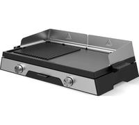 Kitchen Chef Plancha électrique PLANCHA-DUO2200 2200 W plaque inox 52 x 31,5 cm