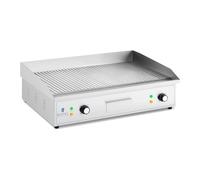 Plancha grill électrique rainurée 700 x 400 73 x 52 x 23.5 cm