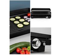 Plancha Grill électrique XXL Design Pro 50cm x 25cm - Anti adhésive - 1800W Plaque de cuisson