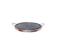 Plancha Grill - LE BARBECUE GAULOIS - Ø 32 cm - Pierre Ollaire - Noir - A poser