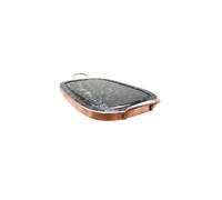 Plancha Grill - LE BARBECUE GAULOIS - Ovale - Pierre Ollaire - 32x20cm - Cuisson Saine