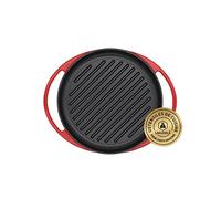 Plancha grill ronde fonte émaillée gris dia 25,5 x 26 cm