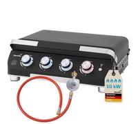 Plancha Grill Skandika Palo 4 brûleurs Plus - Plancha à gaz avec couvercle - Barbecue