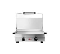 Plancha électrique KRAMPOUZ PFSY2AA-KR inox 2 brûleurs à poser, 54x33 cm