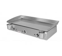 PLANCHAELEC - Plancha Electrique LUX 830-3600W - Plaque De Cuisson - Inox - 3 Thermostats Réglables - Made In France - L83 X P45 X H20 cm