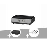 Plancha ORIGINAL Electrique 260 Duo + Housse de protection + Kit 3 spatules - Le Marquier