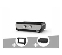 Plancha original gaz 260 duo + desserte + housse de protection - le marquier